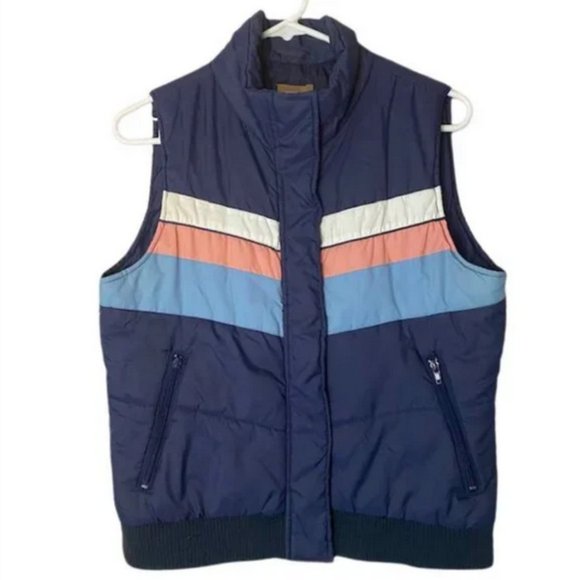 Gadzooks Classic Vintage Style Puffer Jacket Vest Size Large - Picture 1 of 8
